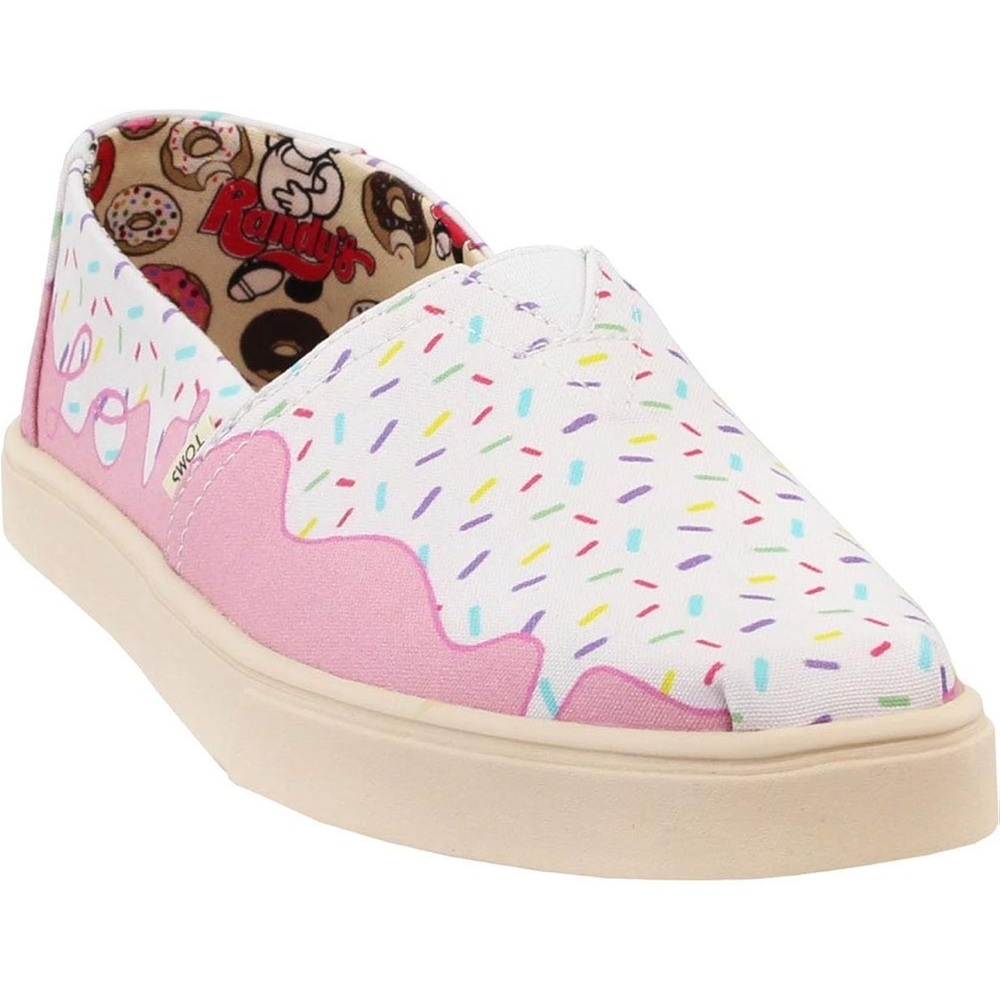 NIB Tom’s Classic Randy’s Donut Sprinkle Shoes Sz 8.5
